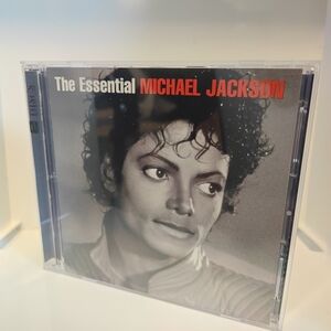 The Essential Michael Jackson CD - Black, White, Red Cover